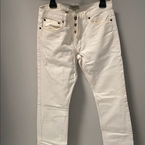 White Burberry jeans